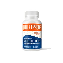 Bulletproof Cool Spearmint Methyl B-12 Lozenges, 60 Count, Supplement for Energy and Nerve Function