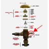 FEBCO OEM Febco 1/8" Male Thread X 1/4" Male Compression