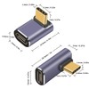 Duttek USB C Extension Adapter 100W, Right Angle USB C