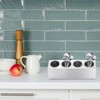 uxcell Commercial Utensil Holder, Stainless Steel Cylinder Flatware Silverware Utensil
