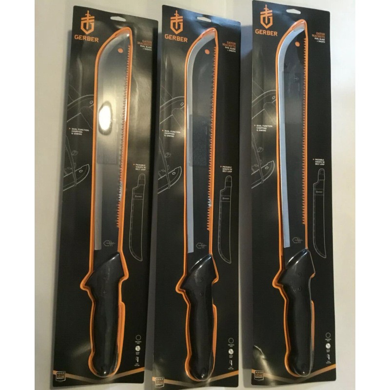 Gerber 3 - Gerber Gator Machete Dual Blade & Sheath
