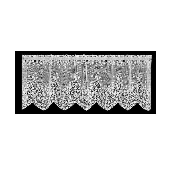 Heritage Lace Blossom 42-Inch Wide by 15-Inch Drop Valance, Ecru