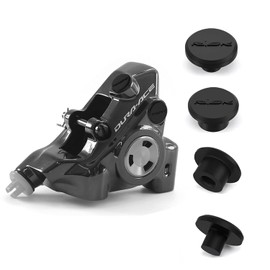Entlüftungsölanschluss Staubstopfen + Entlüftungsschraube Gummikappen für Shimano 105 Ultegra Dura-Ace Hydraulische Scheibenbremssättel, Silikon-Staub- und Wasserschutzkappen für