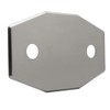 Westbrass Two-Hole Remodel Plate, Satin Nickel, D504-07