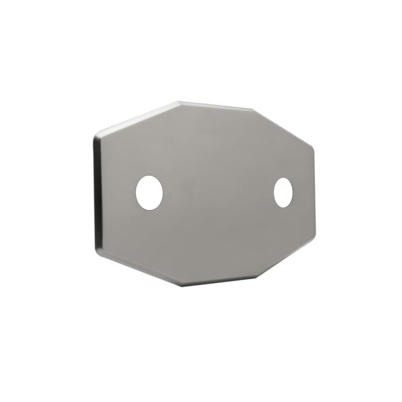 Westbrass Two-Hole Remodel Plate, Satin Nickel, D504-07