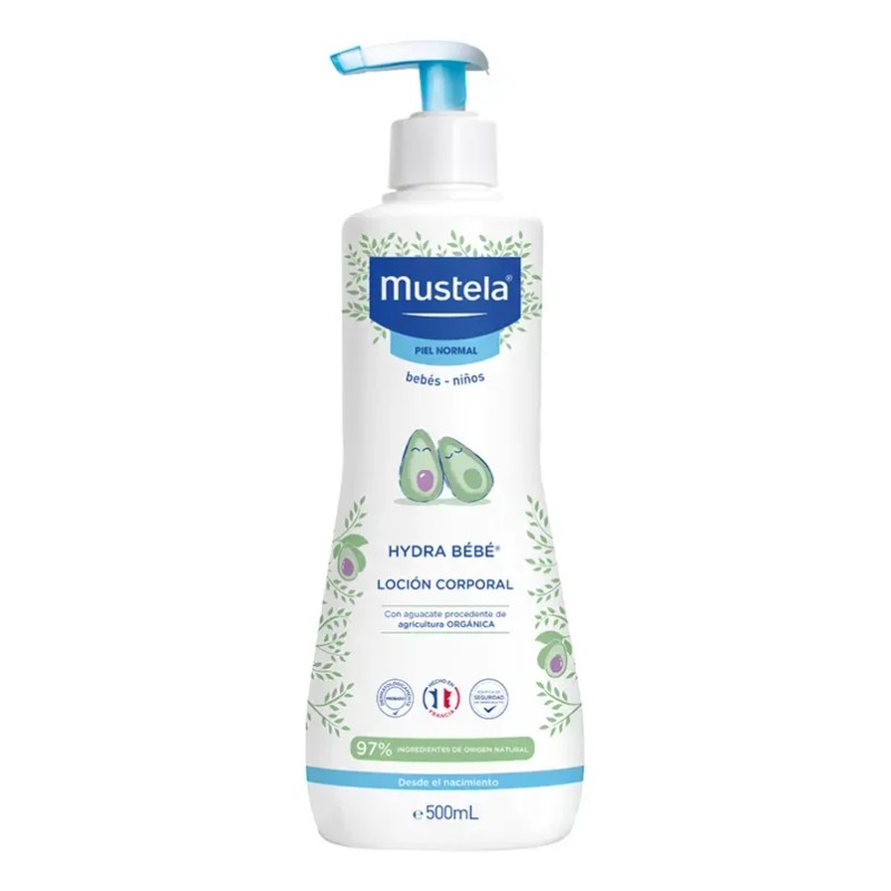 Mustela Hydrabebe Loción Corporal Para Piel Normal, 500ml