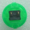 8pc Set of Sanwa OBSC-30-CG Clear Green Arcade Push Buttons
