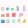 Milageto 3D Shapes Geometric Solids,3D Shapes Geometric,Montessori Learning Toys,Geometric Shapes