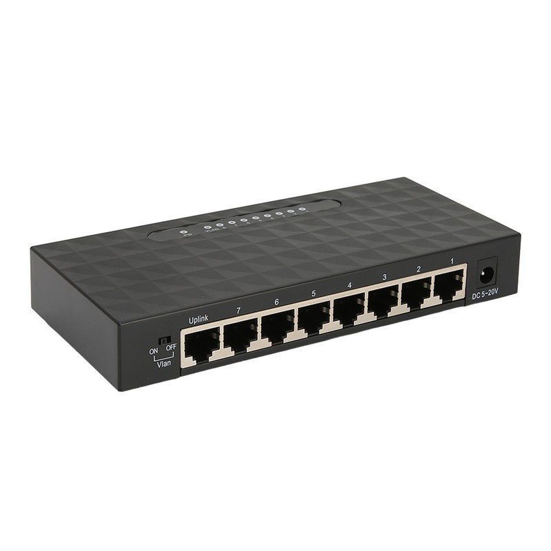 Network Switch Gigabit 1000Mps 8 Ports Self Adaptive Switch Ethernet