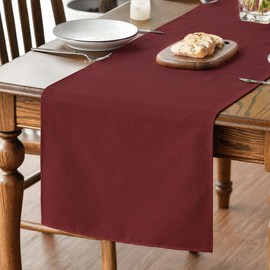 Artoid Mode Red Christmas Table Runner, Seasonal Fall Winter Machine Washable Kitchen Dining Table Decoration for Home Party Decor 40x180 cm