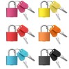 6 Pieces Mini Padlock Suitcase Locks 1.25''with Keys Multicolor Keyed