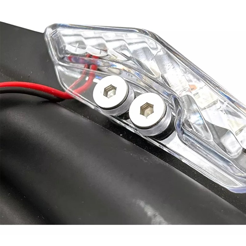 BOBOJIIIER Espejo Retrovisor Con Luz De Giro Led, 2 Piezas