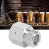 CO2 Tank Cylinder Adapter Converter Silver Female Thread TR21-4 to
