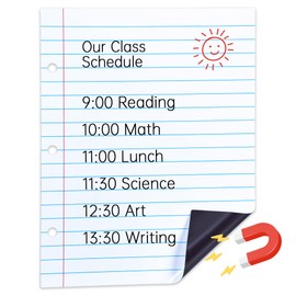 JoyCat Giant Magnetic Dry Erase Notebook Paper,Handwriting Lined White Board for Classroom Must Haves,Whiteboard Accessories for Homeschool Teaching Supplies,22" L x 28" H