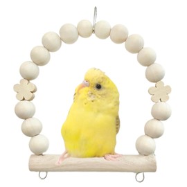 Bird Swing Type TA (TA44: Wood, S Diameter 5.5 inches (14 cm), Inner Diameter 4.1 inches (10.5 cm))