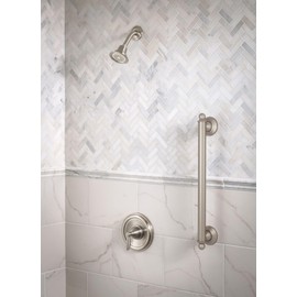 Moen Brantford Brushed Nickel Traditional 1-Handle Posi-Temp Pressure Balancing Valve Trim Kit, Valve Required, T2151BN