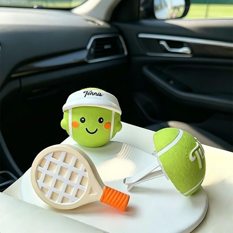 Losflaraz Tennis Car Air Freshener Vent Clip Set (3 Pack),