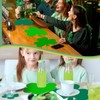 Eaasty 50 Pcs St. Patrick's Day Placemats Bulk Paper Shamrock