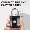 Padlock Combination Lock 4 Digit (2 Pack) - for Gym