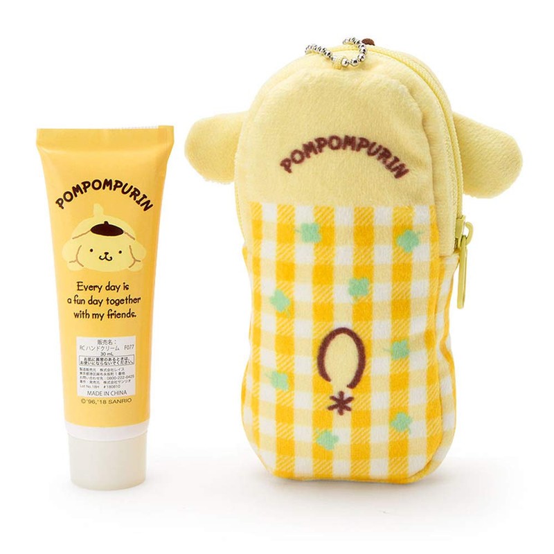 pompompurin hand cream with small pouch