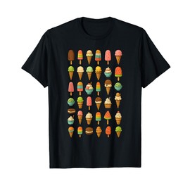 Colorful Ice Cream Collection | Summer Treats Design T-Shirt