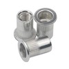 Pxyelec 100pcs M8 Flat Head Aluminium Rivet Nut Blind Insert