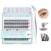 CALAILIS Selbstklebende Wimpern 72 Stück D Curl Druck auf Kein