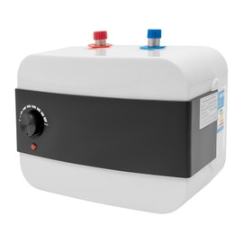 Mini Tank Electric Water Heater Under Sink, Instant Hot Water Heater 110V 1500W, Small Water Heater with Adjustable Temperature 32-149°F, Shelf Wall or Floor Mounted