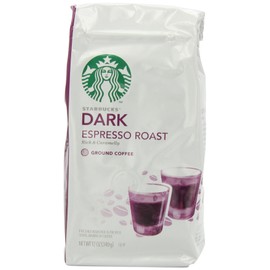 Starbucks Dark Espresso Roast Ground Coffee, 12-Ounce Bags (Pack of 3)