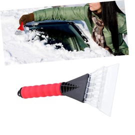 BUGUUYO Snow Scraper for Car with Rubber Sleeve Windshield Lightweight Snow Shovel Snow Removal Tool