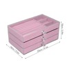 Acrylic Jewelry Organizer 3 Drawers Storage Box Transparent Jewelry Display