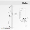 Ante bellum Front Door Handle for Outdoor Doors, Handle Set,