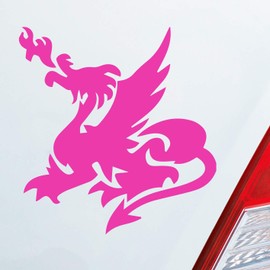 Hellweg Druckerei Chinese Dragon Fire Car Sticker Rear Window Sticker