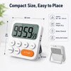Digital Kitchen Timer with Magnetic Back – 99-Minute Count Up