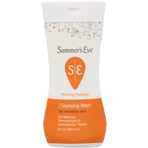 Summer's Eve Cleansing Wash, Morning Paradise Sensitive Skin, 9-Ounce Bottles (Pack of 6)