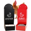 Chicken Oyster Shell Feeder and Grit Feeder Metal Chicken Feeder