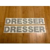 Aftermarket DRESSER 40” Logo Decal Stickers (SET of 2) Bulldozer