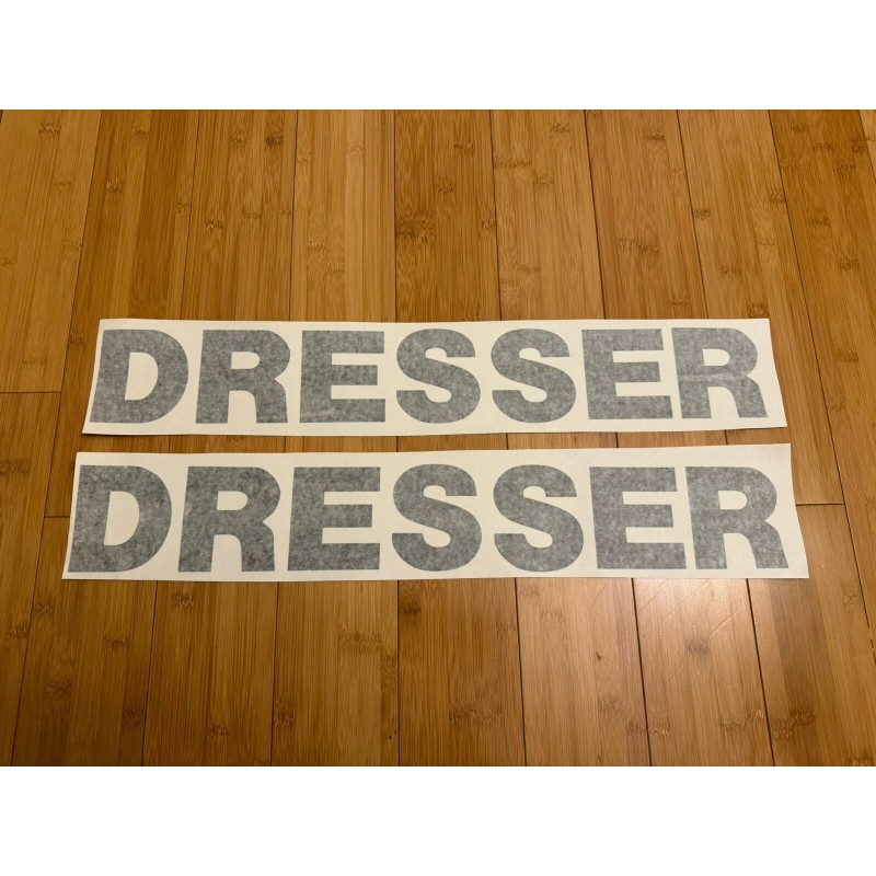 Aftermarket DRESSER 40” Logo Decal Stickers (SET of 2) Bulldozer