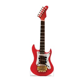 Cardboard People Red Electric Guitar Life Size Cardboard Cutout Standup