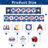 2 Pcs Happy Birthday Baseball Banner Baseball Party Decorations