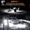 LEDMIRCY R3 Pure White Rock Lights Kit with Rocker Switch