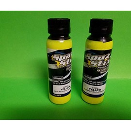 Spaz Stix 2 Pack Yellow Fluorescent Airbrush Paint 2OZ SZX02050 rc car Body