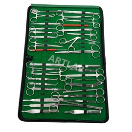 ARTLAB | Advanced Dissecting Dissection Kit -97 Pcs Stainless Steel Instruments perfect for Anatomy-Biology, Botany, Veterinary Students |Scissors |Needle Holder |Forceps| Scalpel-All in One