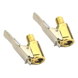 Set of 2, Air Chuck, Closed Flow Lock, Tire Thread Nozzle Adapter, High Precision Processing, Pure Copper, For Car, Bike, Makita, Air Pump, Bicycle, Inflator Pump Accessories