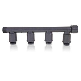 PVC screw connection, distributor Rain Bird 4-way distributor, 1 inch inner thread x1 inch external thread, 4 outlets: 1 inch external thread