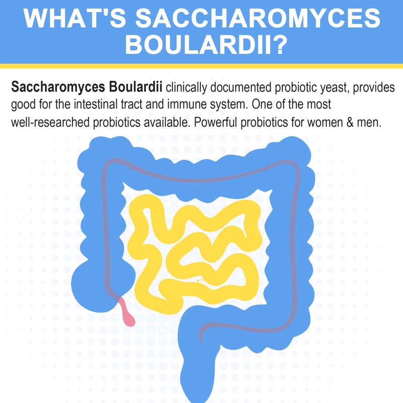 Saccharomyces Boulardii Probiotics 200 Billion CFUs, Clinically-Studied Probiotic for Women