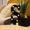 Led Marquee Letters, 8.58 Inch Black Light Up Letters, Small