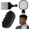Benaewa 3 Pcs Hair Sponge, Afro Washable Twist Hair Sponge