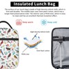 FREEHOTU Watercolor Birds Lunch Bag Double Insulated Leakproof Lunch Box