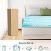 2 Inch Mattress Topper King, Gel Memory Foam Infused Bed